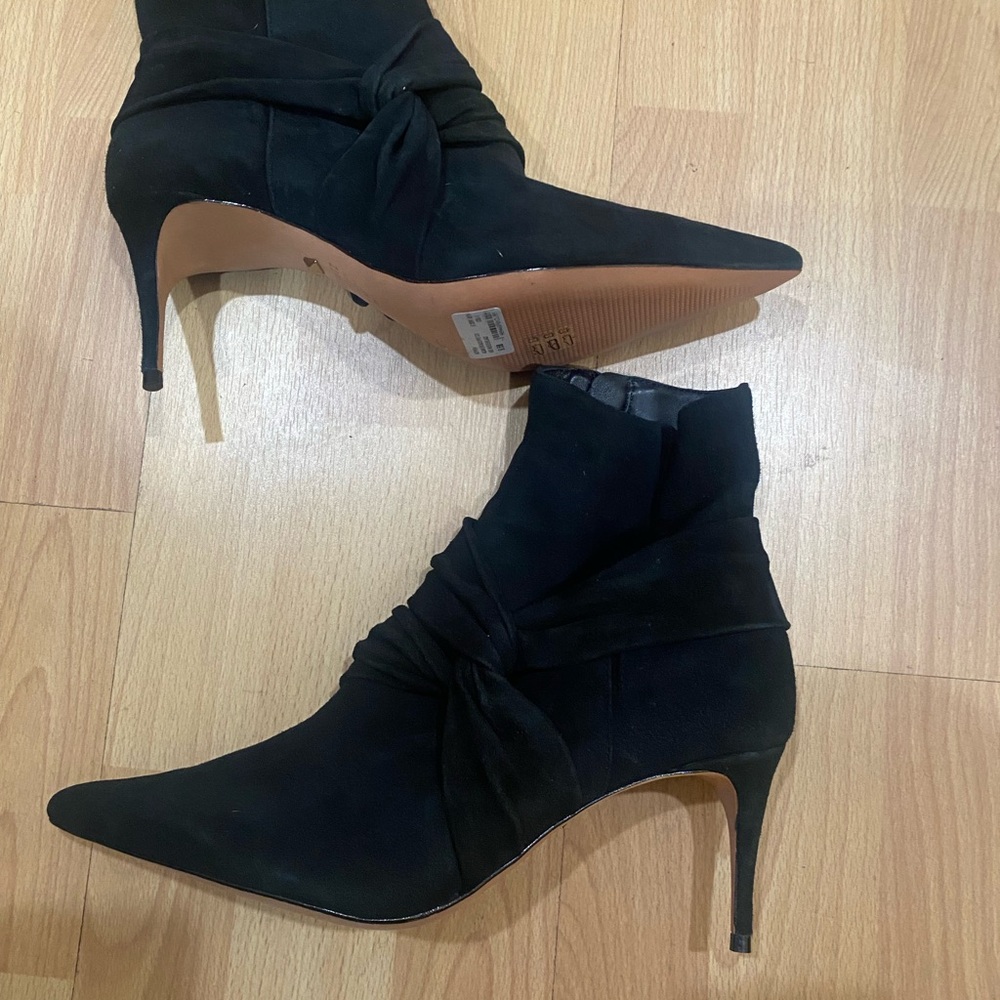 SOLD…SCHUTZ Black Heeled Boots Chelsea Style